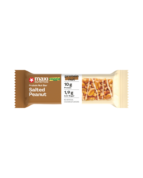 Maxi Nutrition veggie Protein Nut Bar Salted Peanut, Proteinriegel, 46g